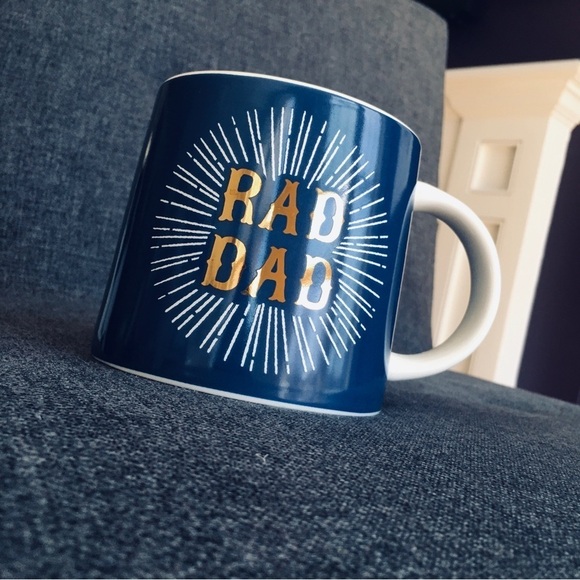 โRAD DADโ Coffee Mug, Navy Blue, White, Gold, 16 oz - Picture 15 of 17